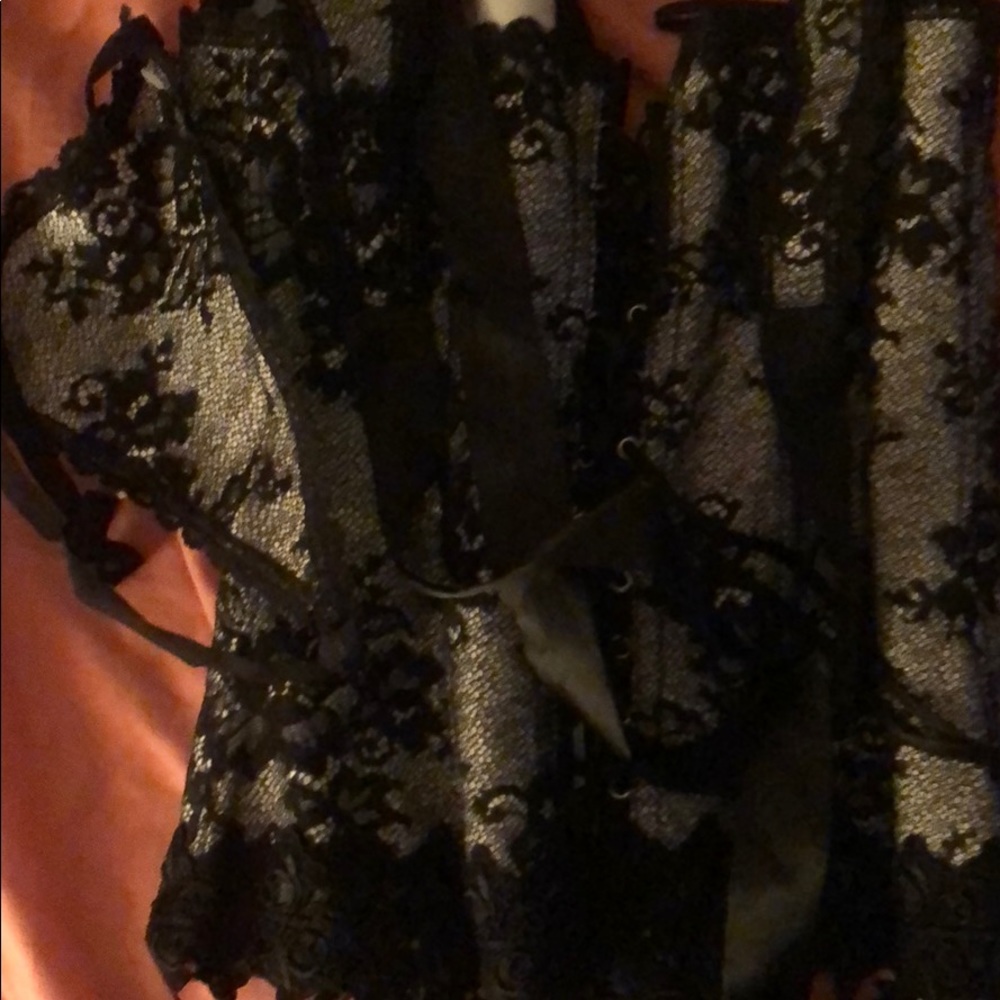 Fredericks of Hollywood corset with panties